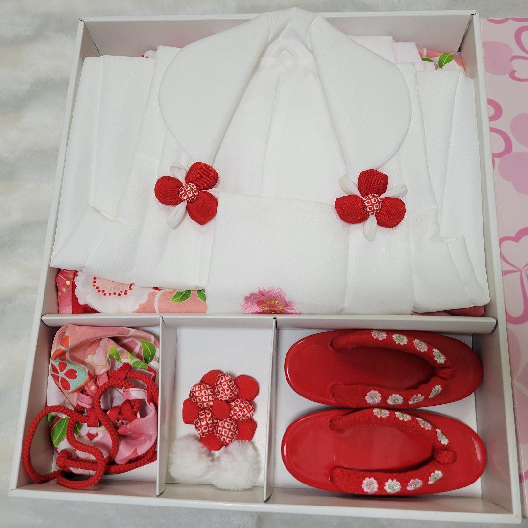 京都花ひめ 七五三 3歳女の子 着物被布セット