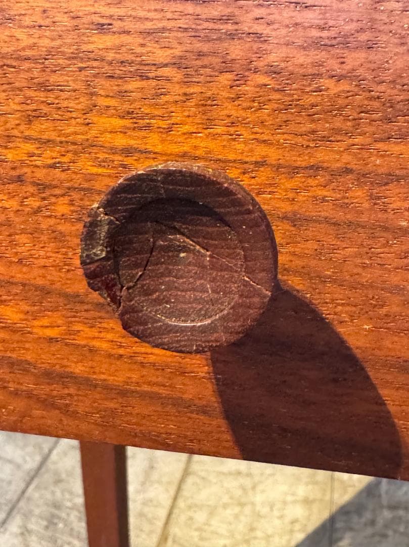 北欧ヴィンテージ　ソーイングテーブル　チーク材　デンマーク　アンティーク