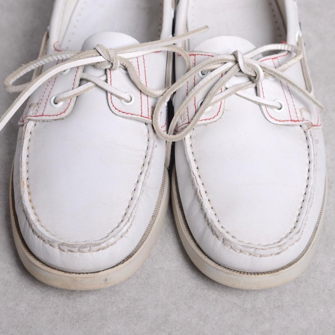 【ビームス別注】メンズ パラブーツ バース マリン デッキシューズ 白 ホワイト