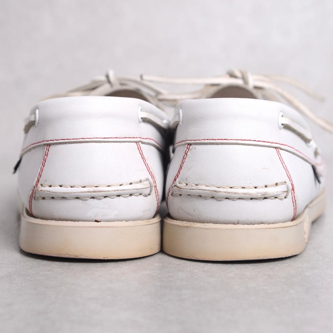 【ビームス別注】メンズ パラブーツ バース マリン デッキシューズ 白 ホワイト