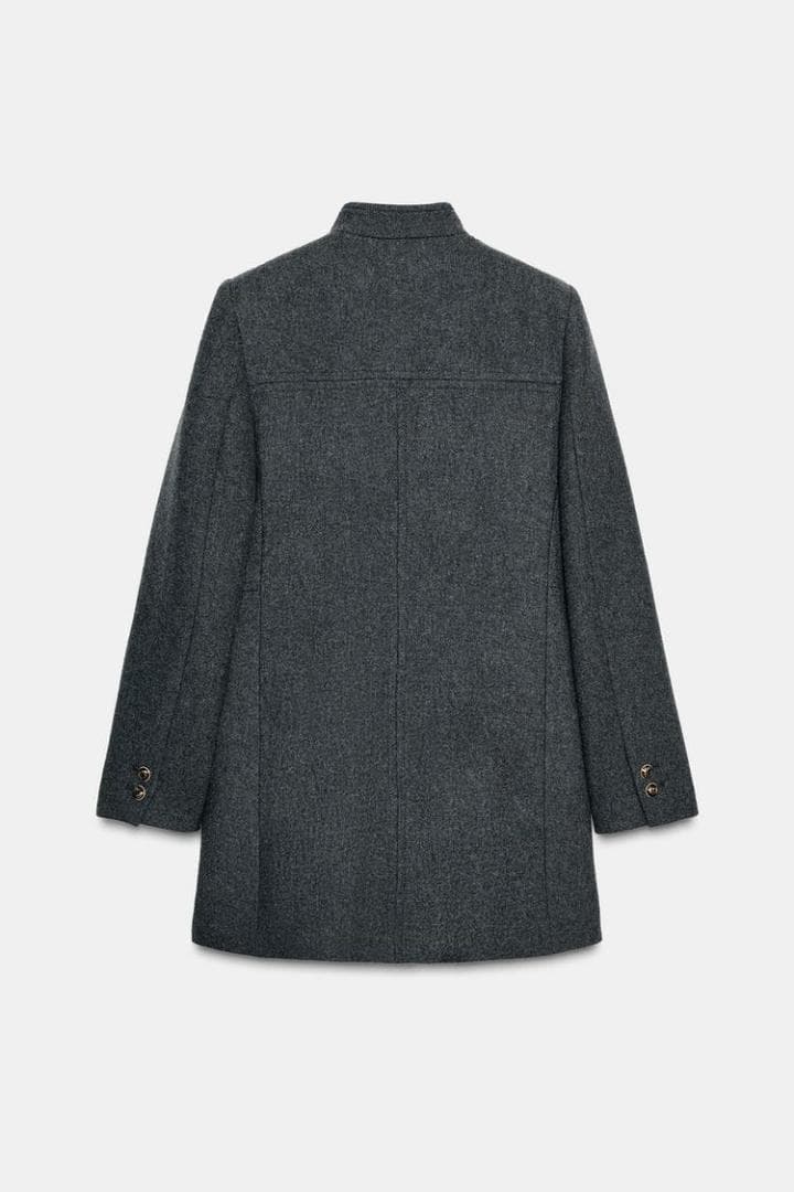 ZARA　ウールダブルブレストコート S