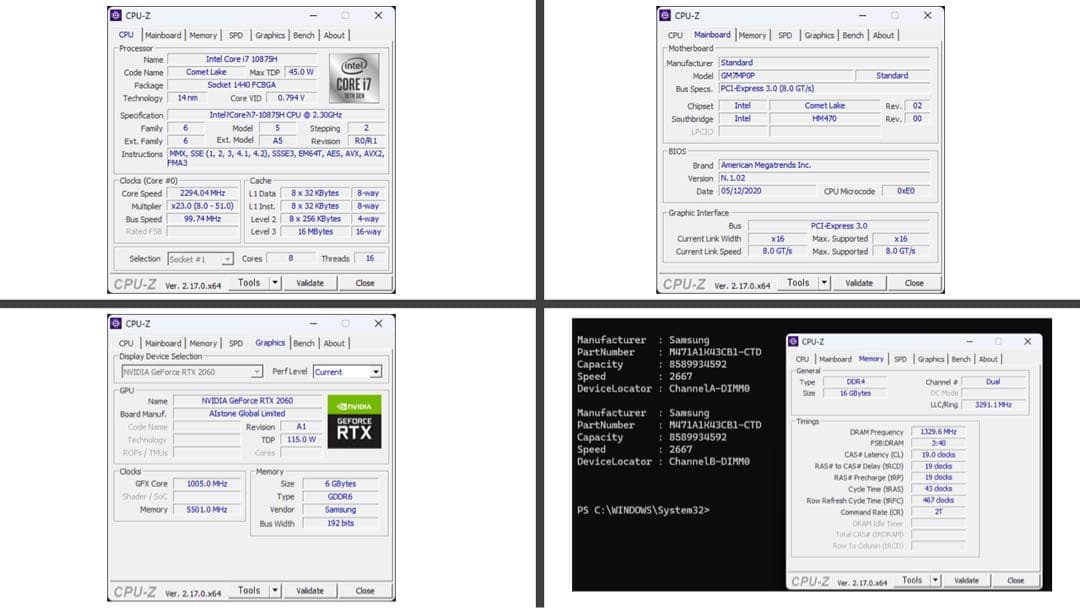 ゲーミングノートPC (RTX 2060 / i7-10875H)