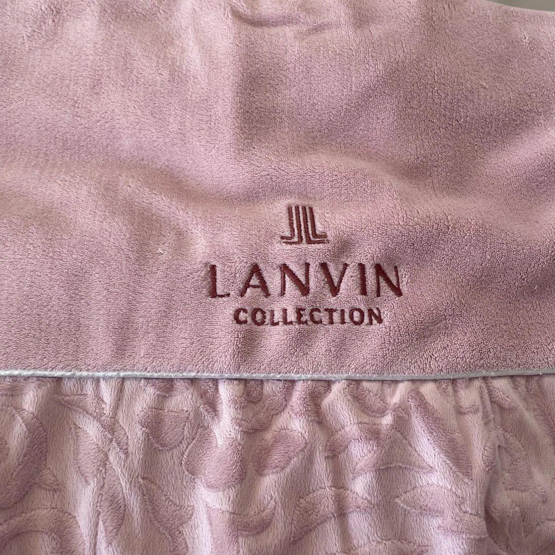 LANVIN ピンク 花柄 毛布 4点8 シーツなど　8点セット