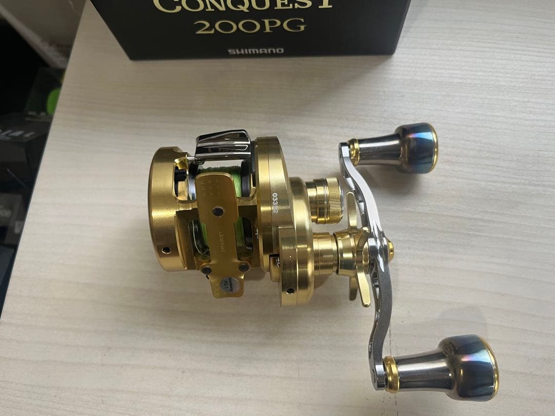 ★☆シマノ 15 オシアコンクエスト 200PG ライン付　カスタム　美品