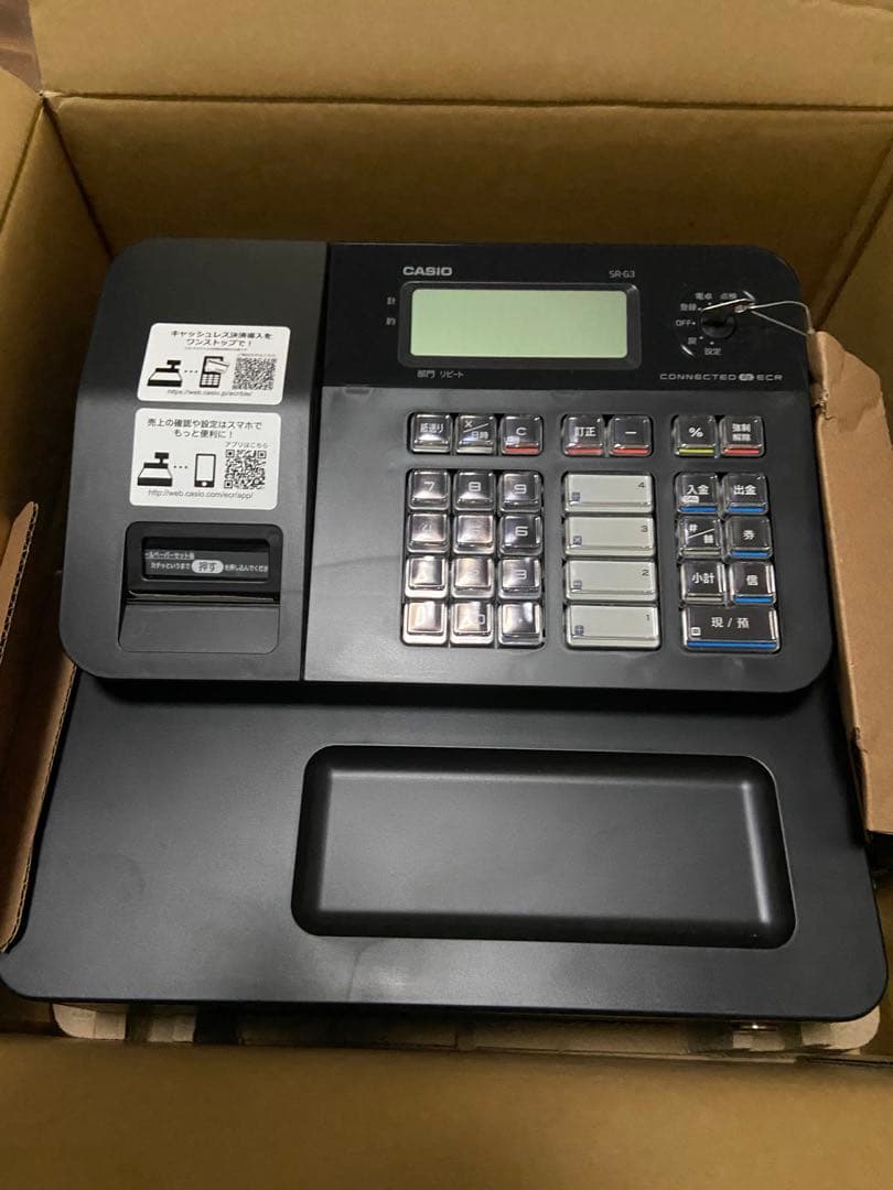 CASIO レジスター SR-G3-EX-BK 業務用 Bluetooth対応