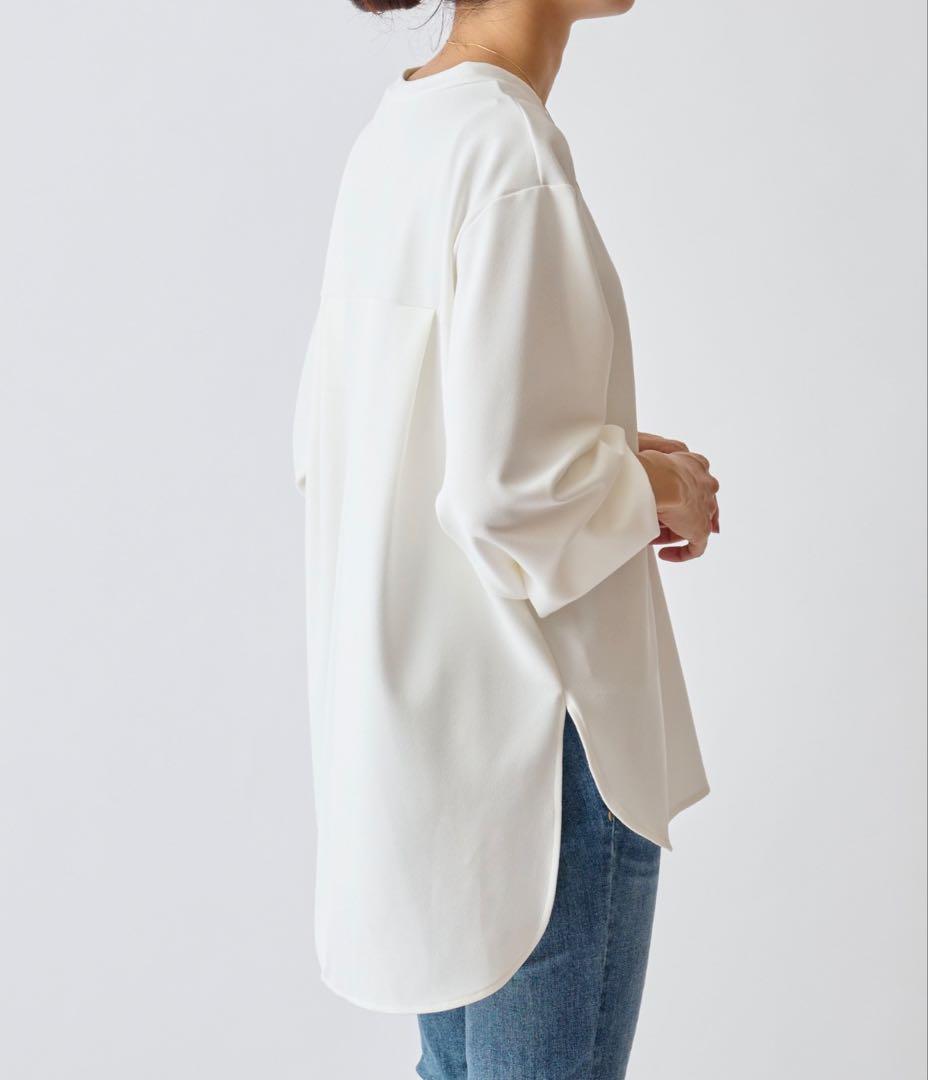 【極美品】BEARDSLEY Tブラウス FREEサイズ　ホワイト