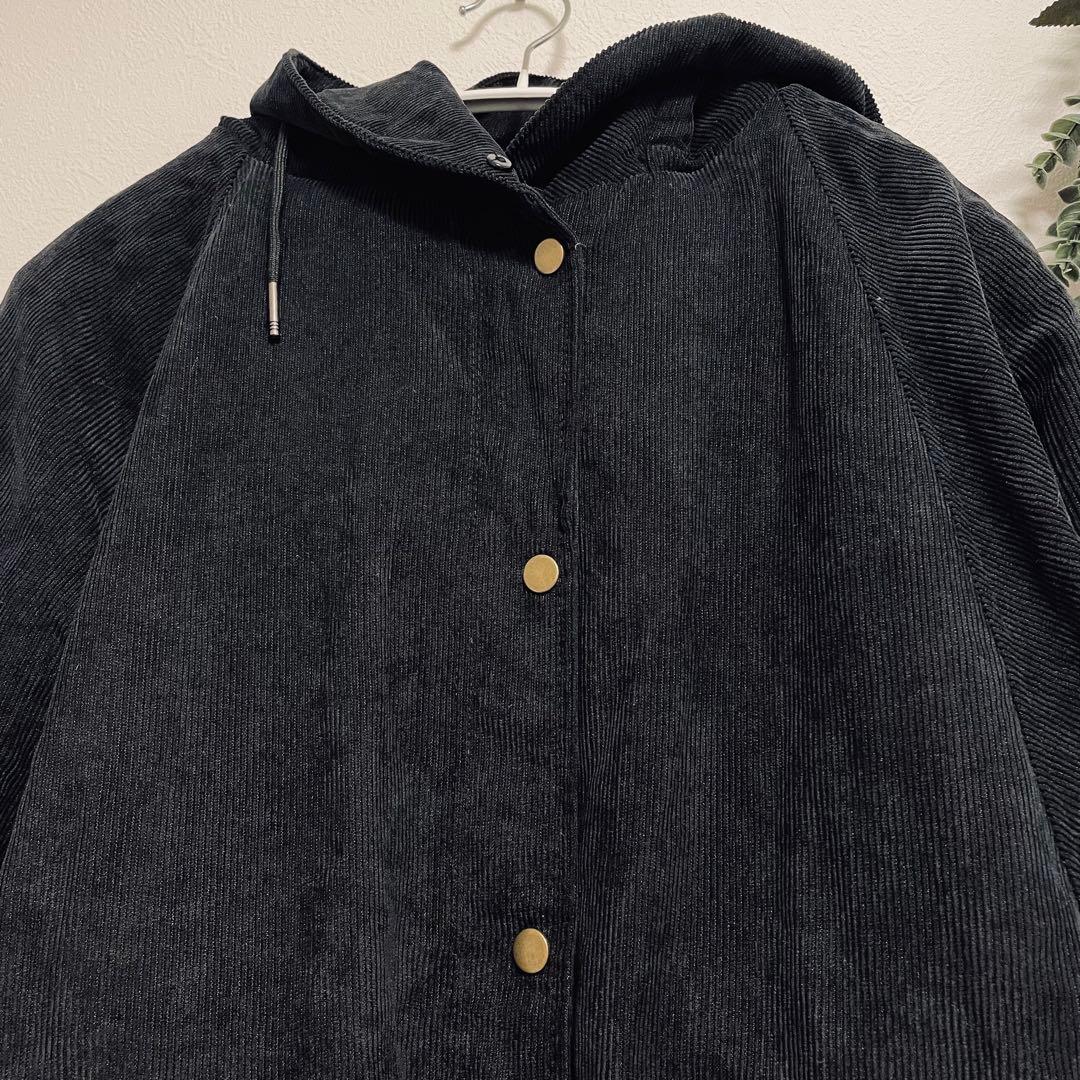 2414【MOCOLIFER】ボア付きモッズコート(M)フード付き　希少