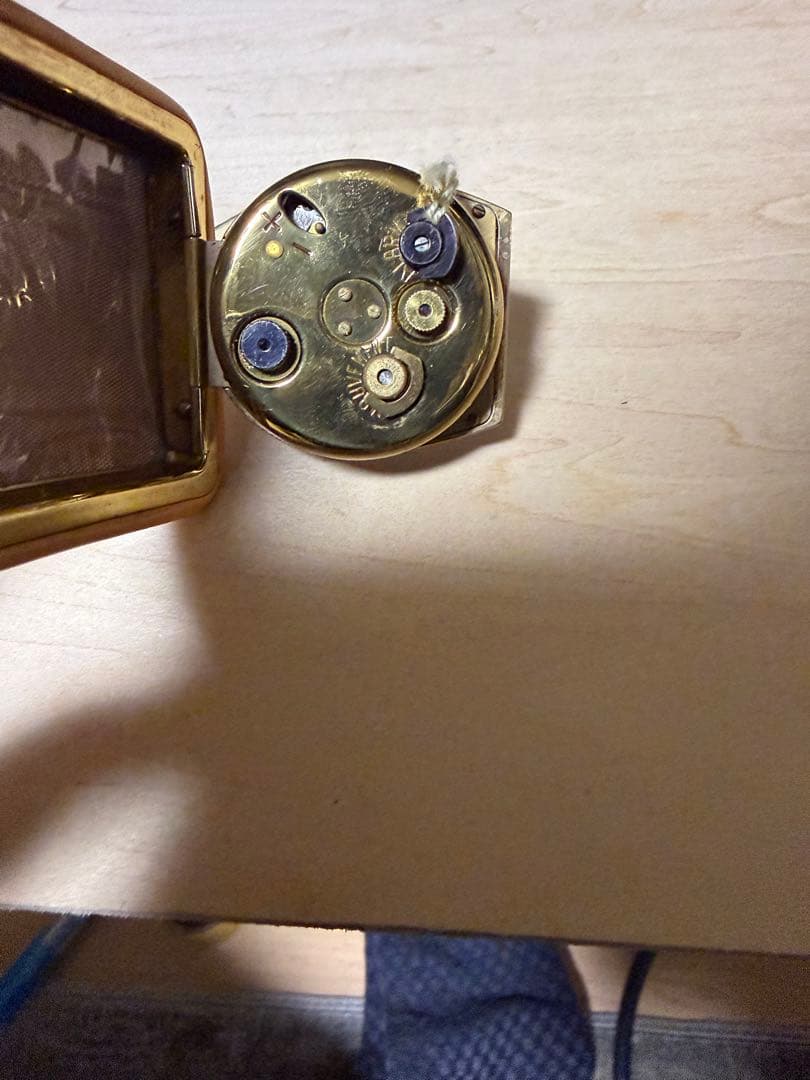 ANGELUS MIDGET 時計目覚まし 不動、アラーはム可動 スイス製