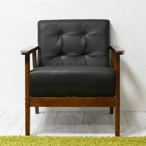 1Pソファ　オスロ　一人用椅子　木製フレーム　オシャレ　コンパクト　シンプル