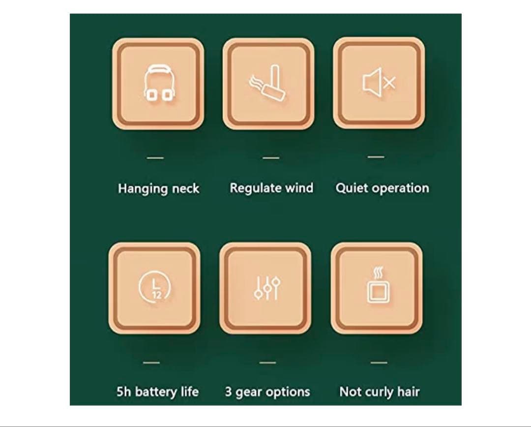 首掛け扇風機 4000mAh 携帯扇風機 ネックファン