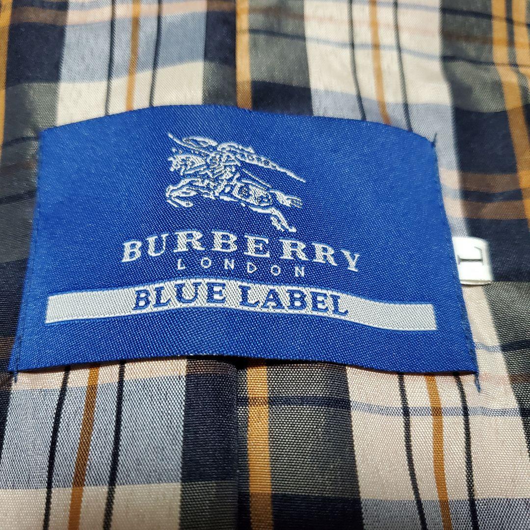 美品✨バーバリーブルーレーベル　ピーコート　銀ボタン　ノバチェック　Sam様