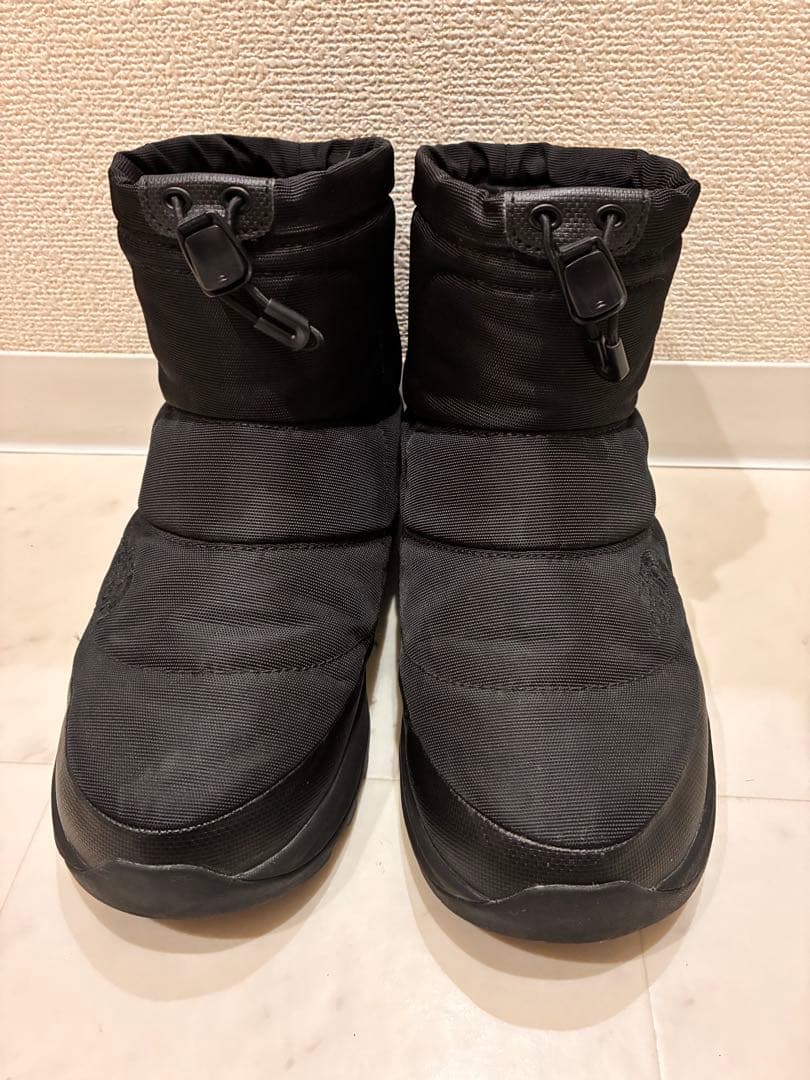 【美品】ノースフェイス24cm スノーブーツ　ブラック　黒