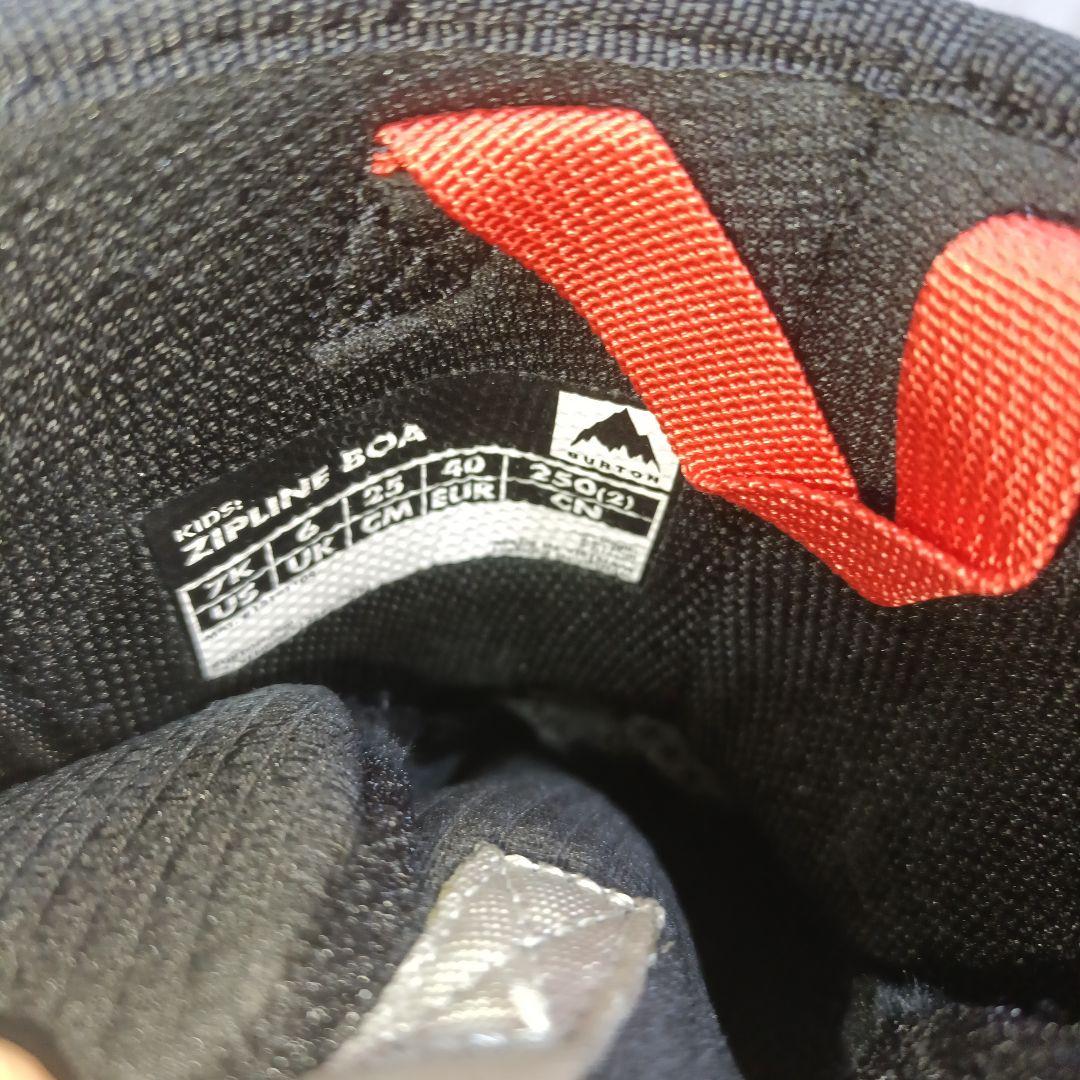 25cm 美品■BURTON Zipline BOA　ジュニア　キッズ　子供