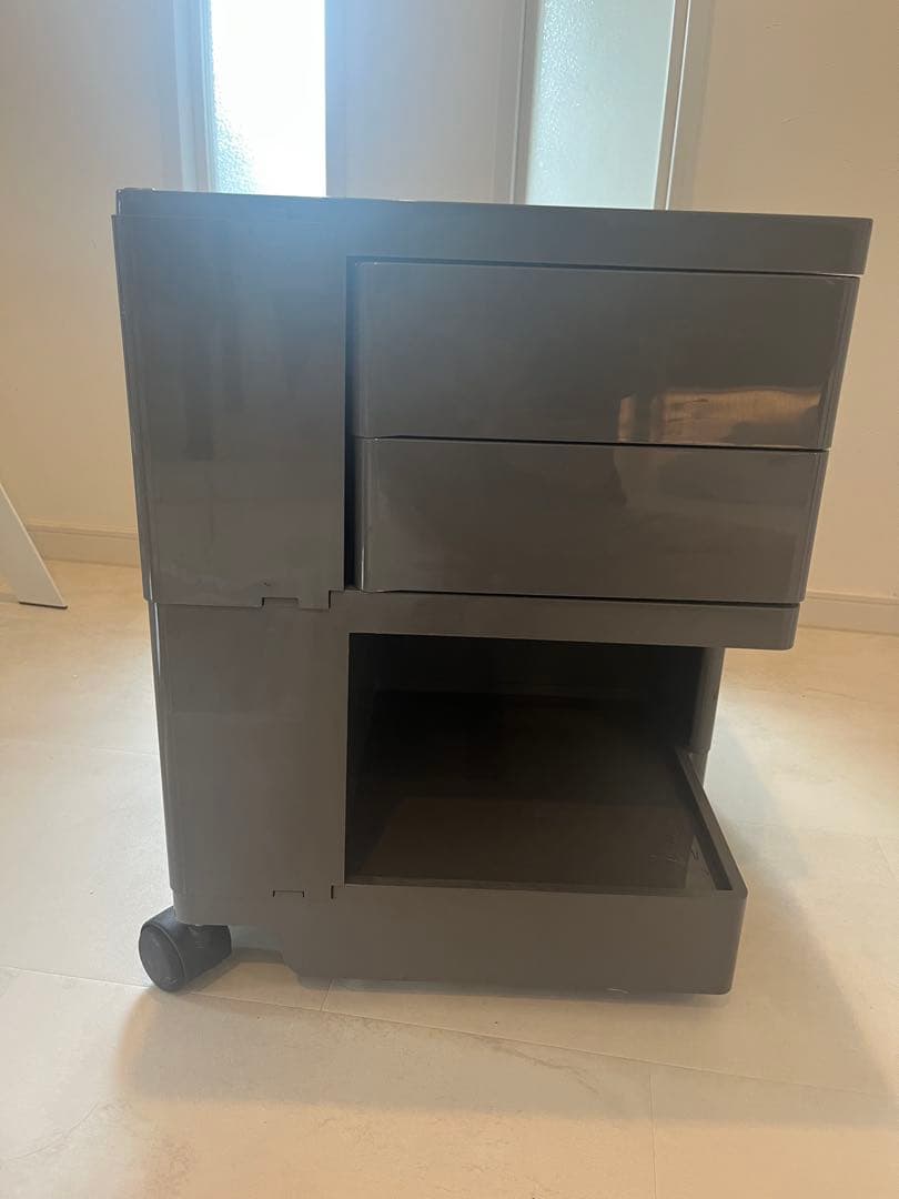 B-LINE ボビーワゴン　キャスター付きグレー収納ボックス