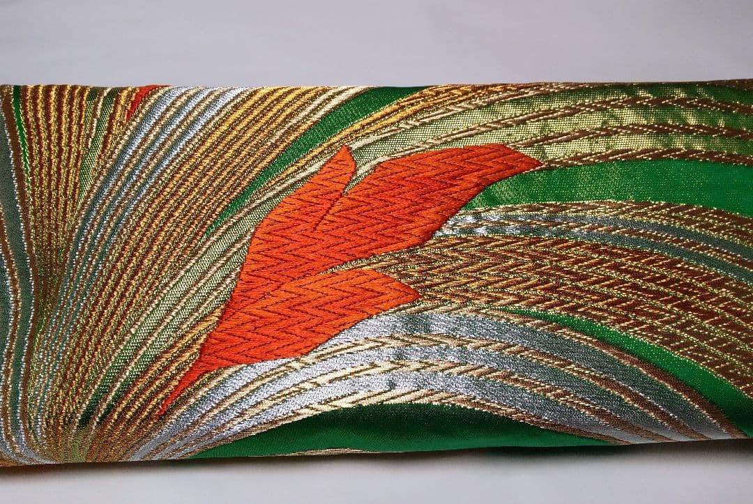 【売却済】正絹袋帯リメイククッションカバー&ティッシュBOXカバーset①