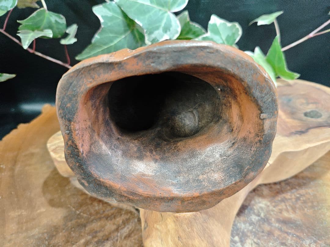 備前焼 羅漢像 陶仏 古作 備前森製陶所 時代物A016