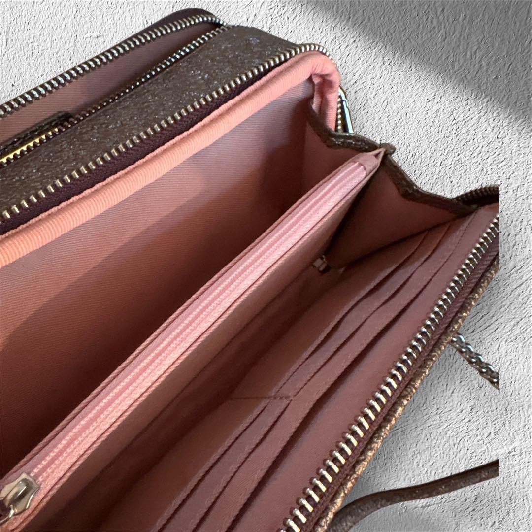 極美品 DIANA グリッター ショルダーバッグ カメラバック チェーン ラメ