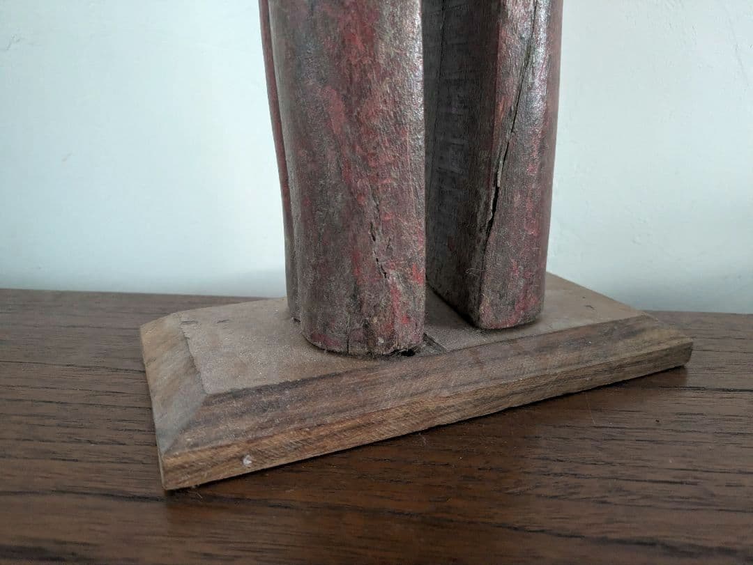 置物　アート　オブジェ　無垢　インド製　ヴィンテージ　アンティーク　木製