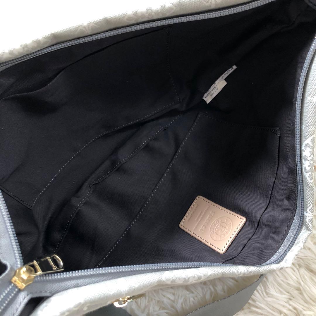 極美品⭐️ ラシット　コットンジャガード　アシンメトリー　ボディーバッグ