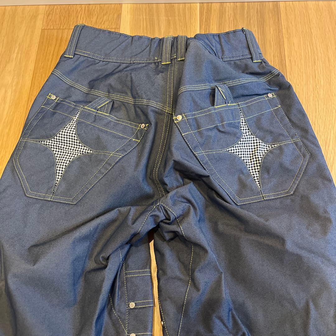 DESCENTE × OGASAKA スキーウェア 上下 青と白のチェック柄