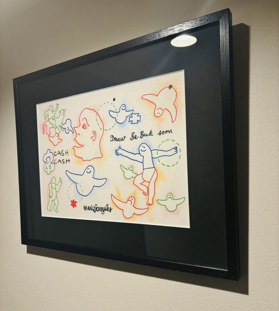 mark gonzales マークゴンザレス 原画 額入 サイン入 アート