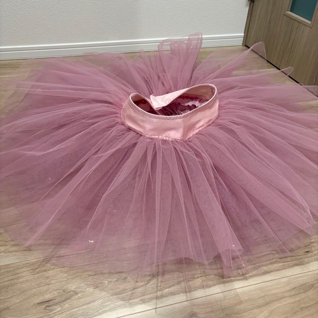バレエ　チュチュ　ピンク　シンプル　大人フリーサイズ　ハンドメイド　職人