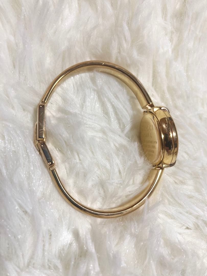 【説明書 箱付き】GUCCI 1400L ゴールド ピンクシェル GG柄