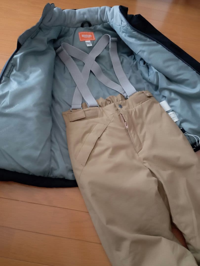 RESEEDA　スノーウェア　スキーウェア　150　ブラック✕ベージュ