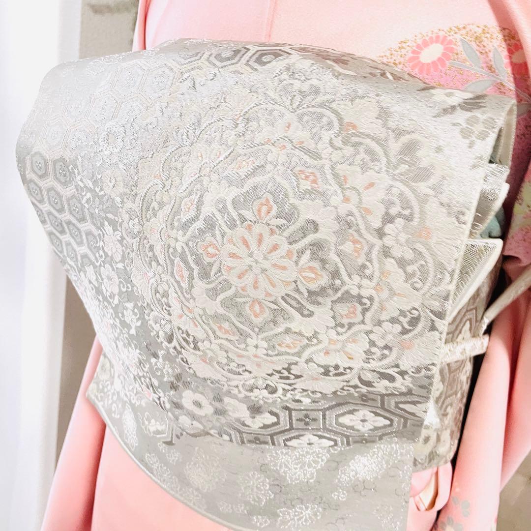 ベビーピンク 友禅 単品訪問着 入学式 卒業式 入園式 春 秋 冬