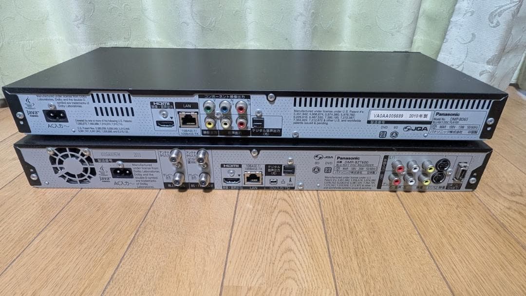 h*2様 Panasonic ３番組BDレコーダー（BZT600）+プレーヤー（