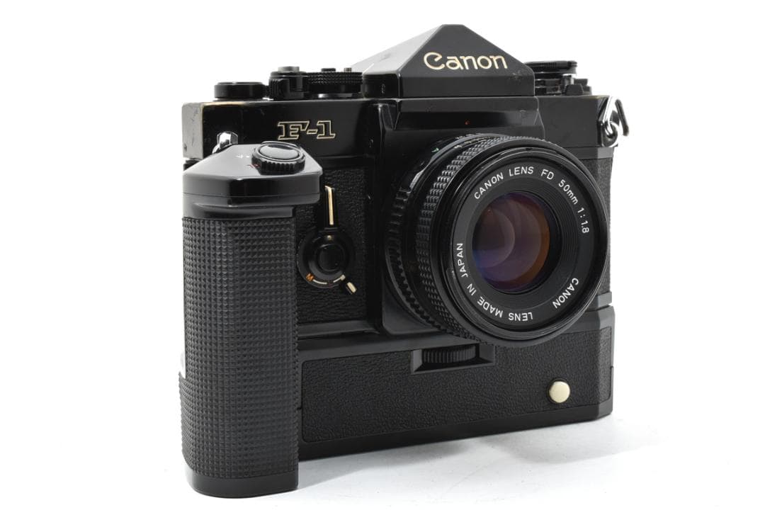 キャノン F-1前期 モータードライブ付き 50mm F1.8レンズセット