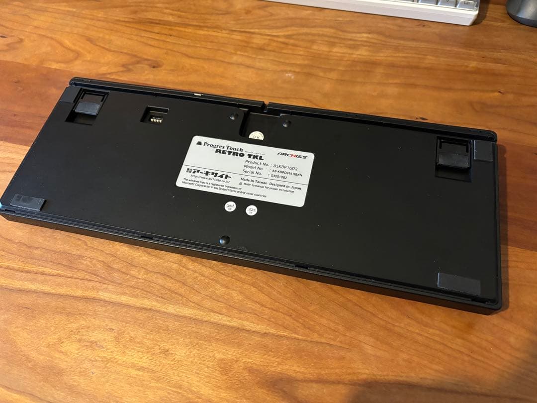 ARCHISS ProgresTouch RETRO TKL 赤軸