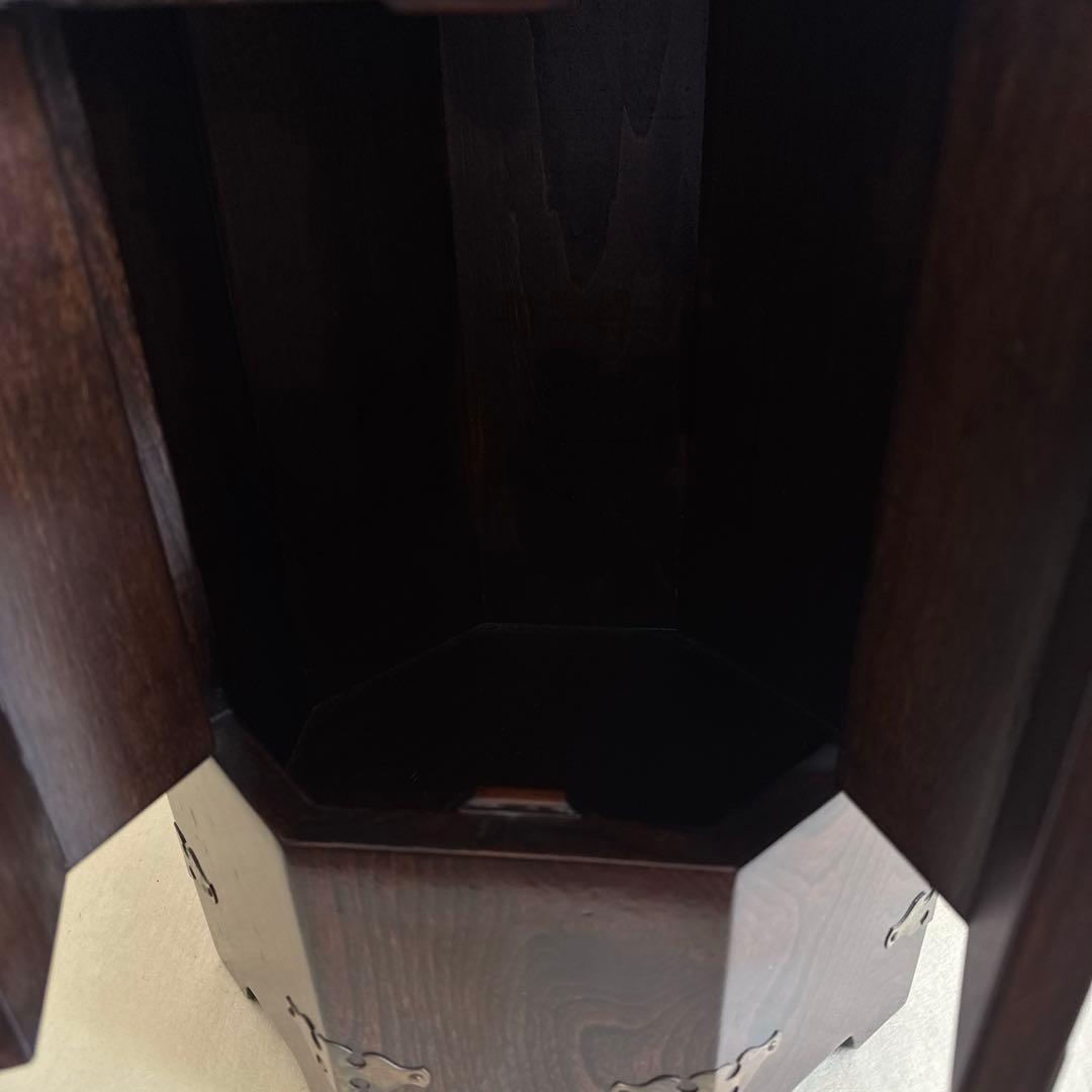 李朝家具　八角形　帽子入れ