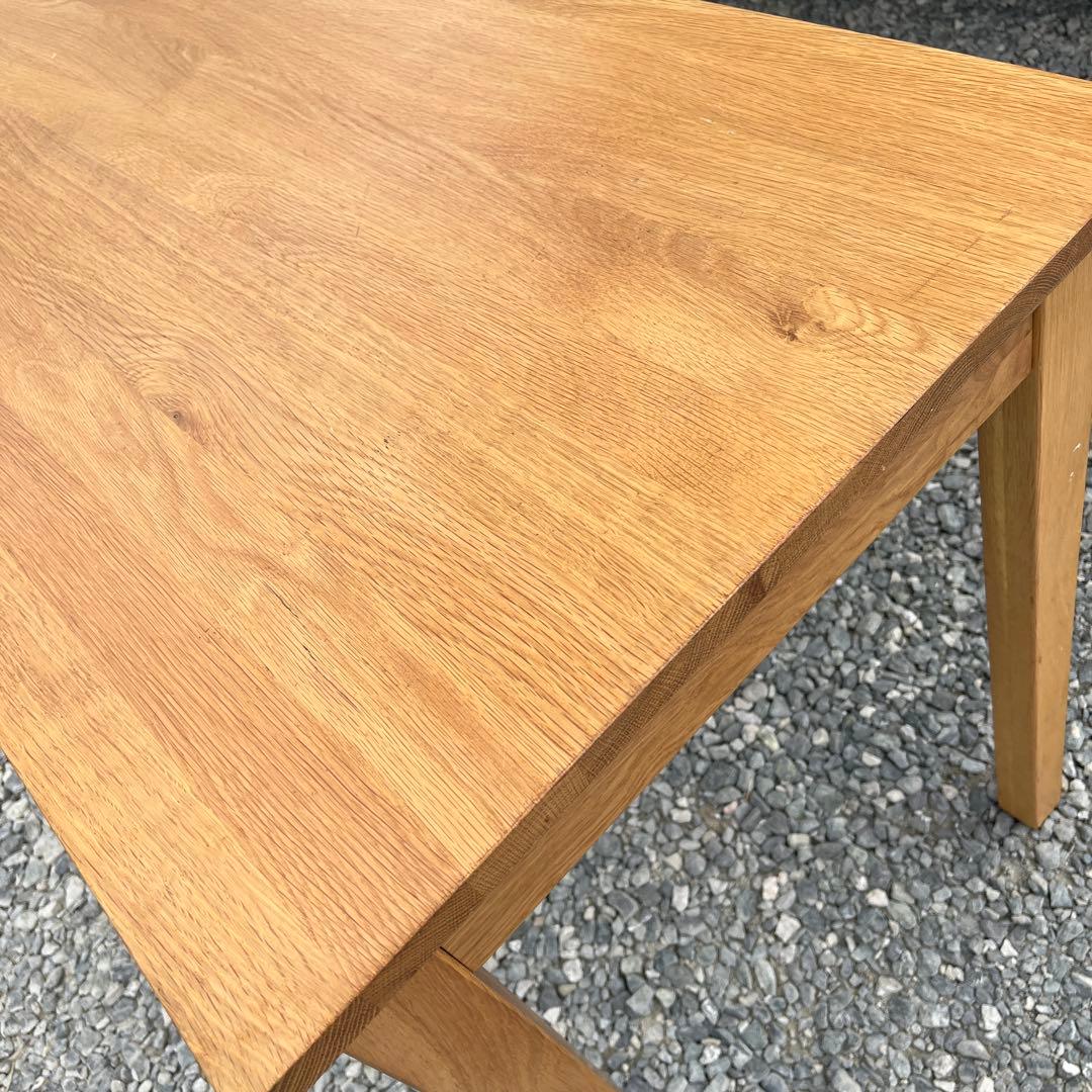 無印良品　無垢材デスク(引出付)オーク材