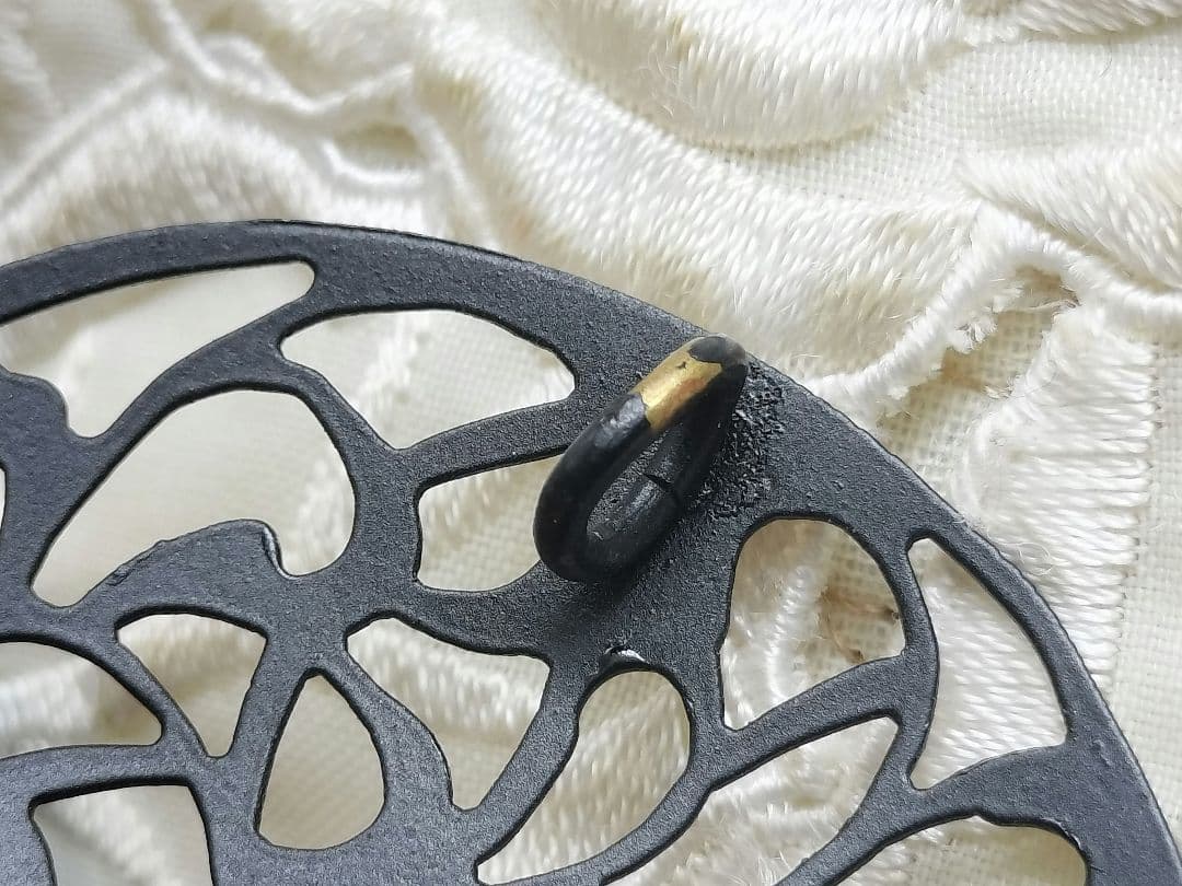 京都伝統工芸 中嶋象嵌 透かし唐草 ブローチ 兼 ペンダントトップ 2way