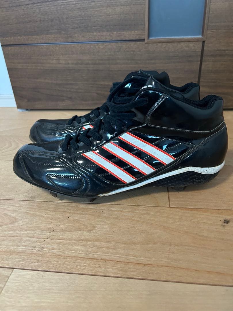 adidas アディダス ハイカットスパイク ブラック27 プロ野球支給品
