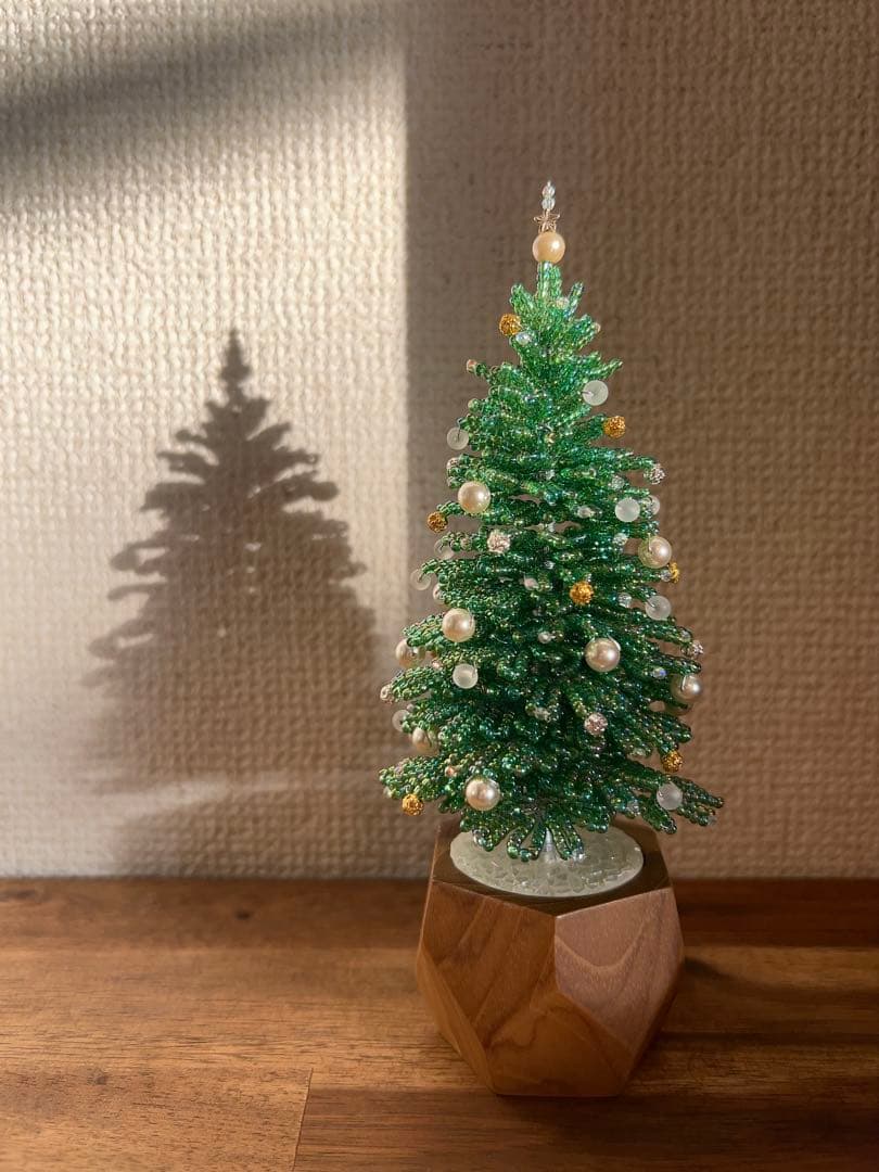 ビーズのクリスマスツリー【ハンドメイド】
