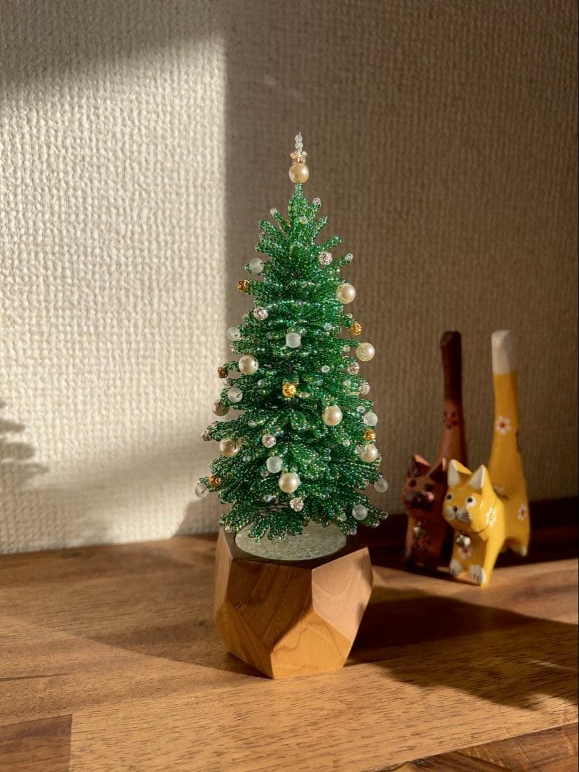 ビーズのクリスマスツリー【ハンドメイド】