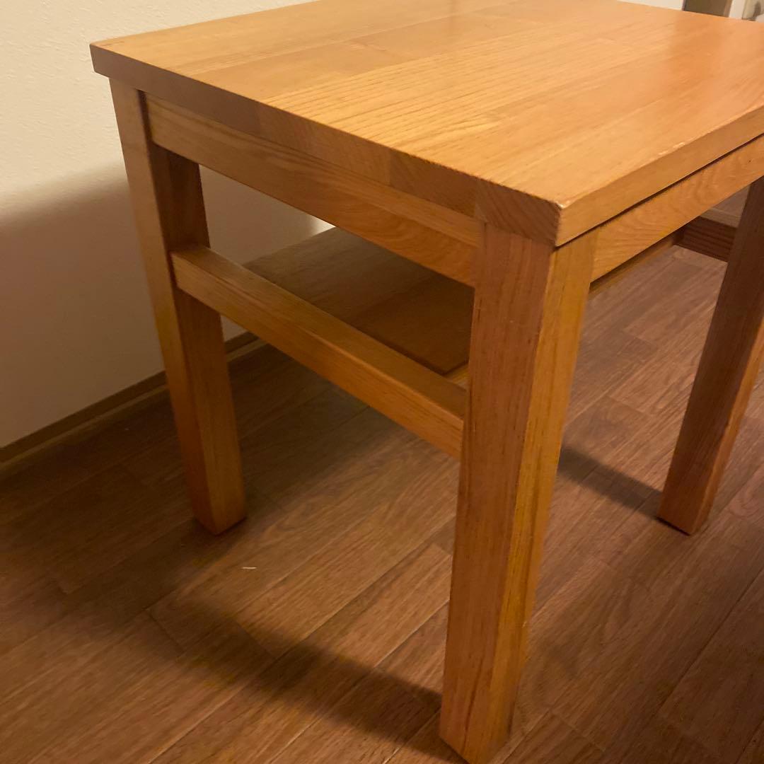 無印良品　ナチュラルウッド サイドテーブル