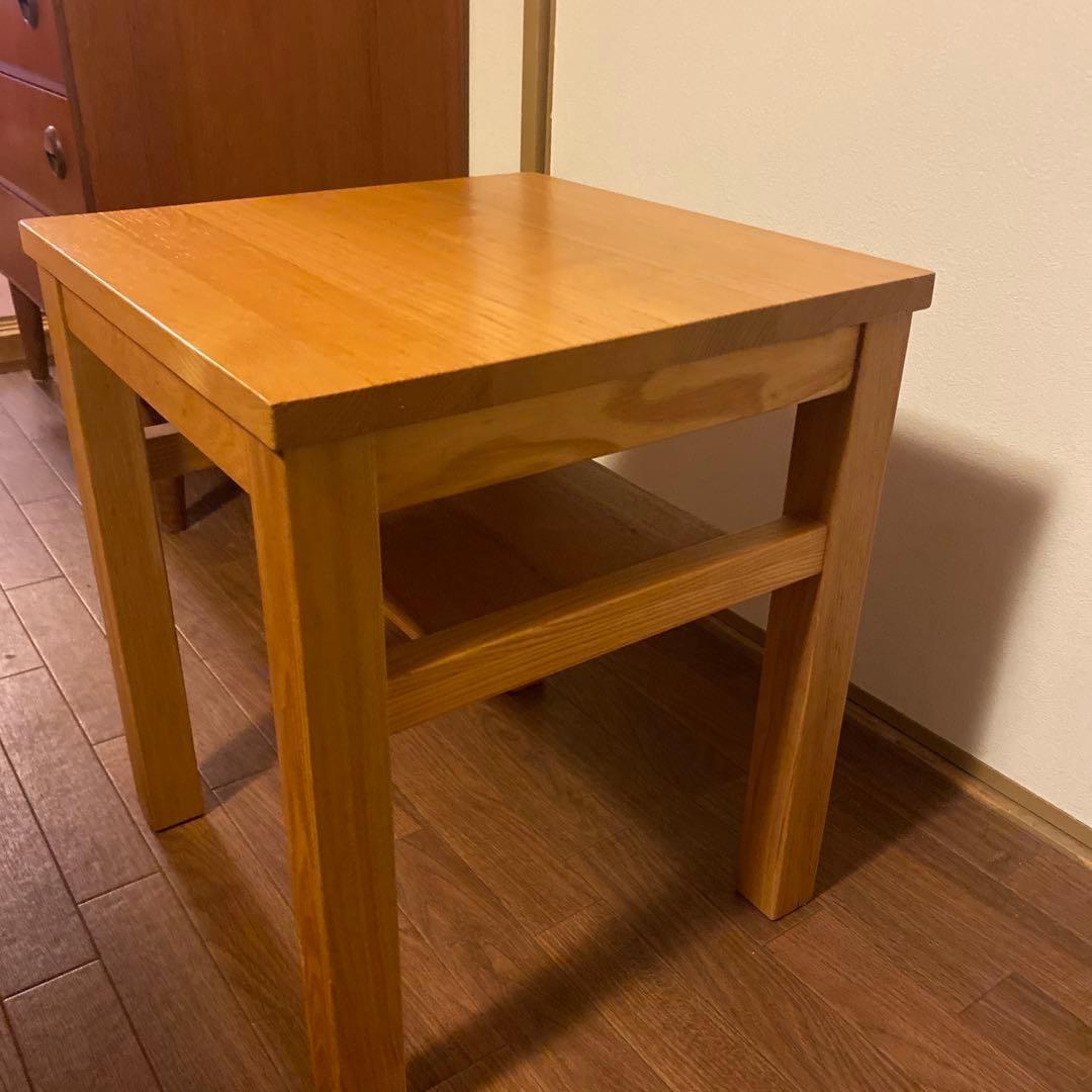 無印良品　ナチュラルウッド サイドテーブル