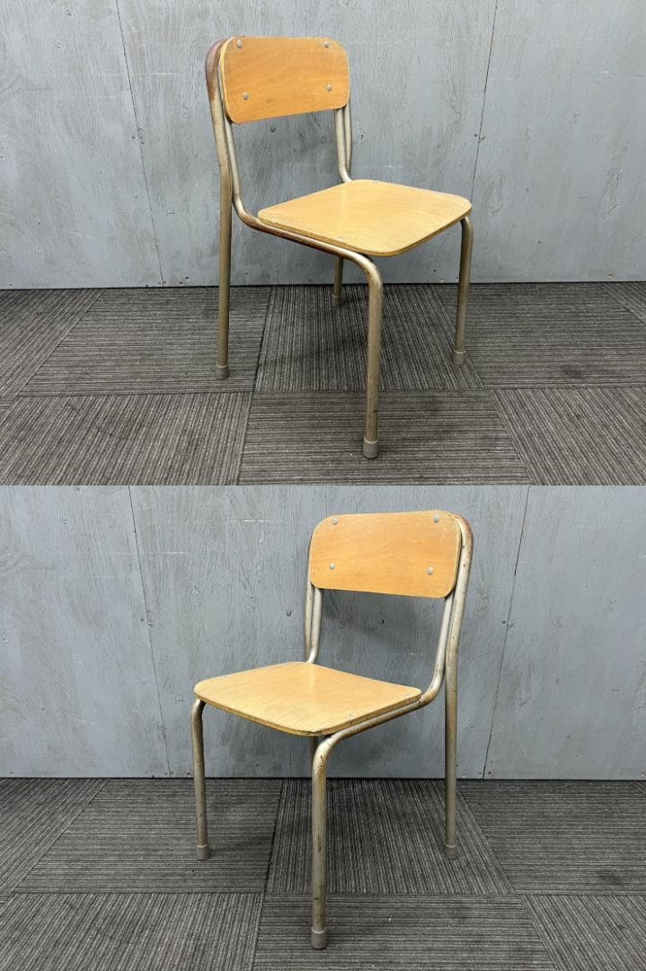 496◆自社便対応地域あり◆ホウトク◆学童机・椅子4組(旧JIS3号)学校学習塾