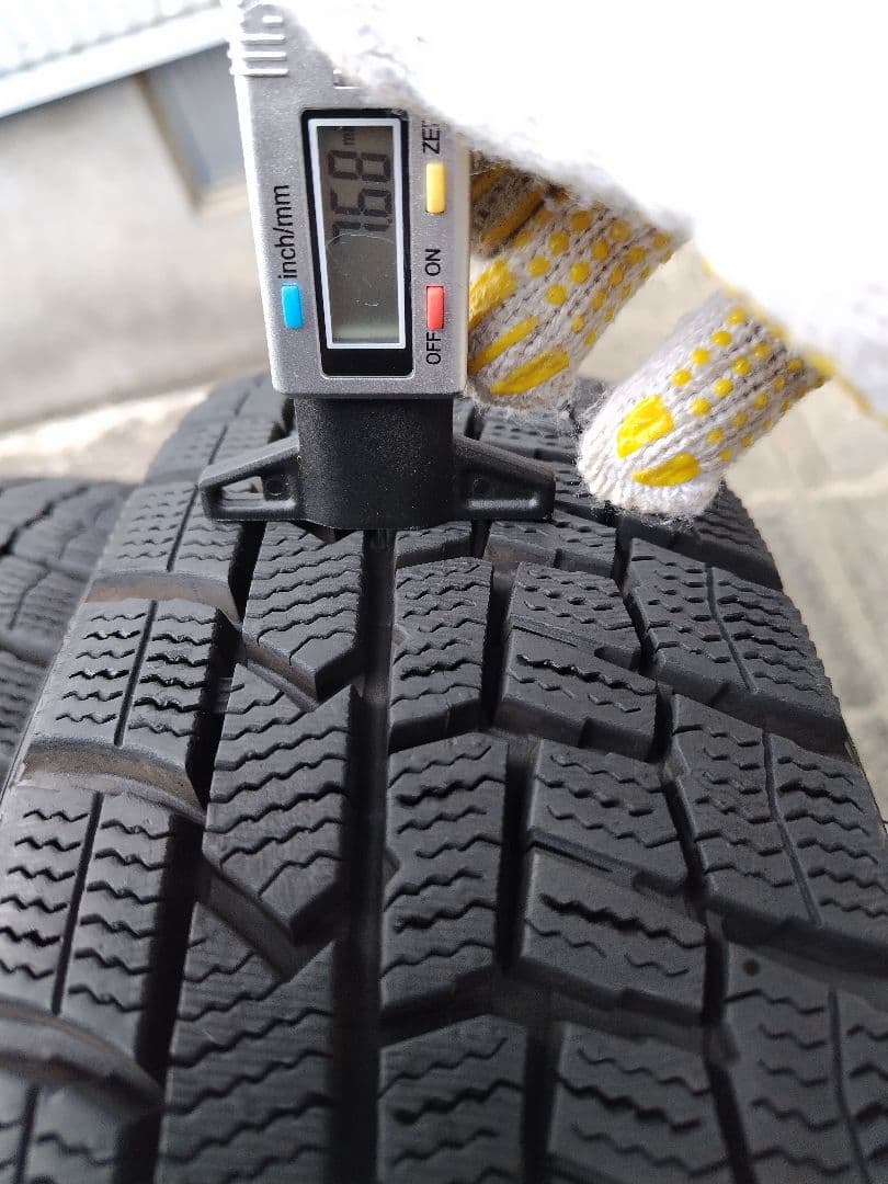 155/65R14【1/2】スタッドレスタイヤ、アルミホイール付、2本分割