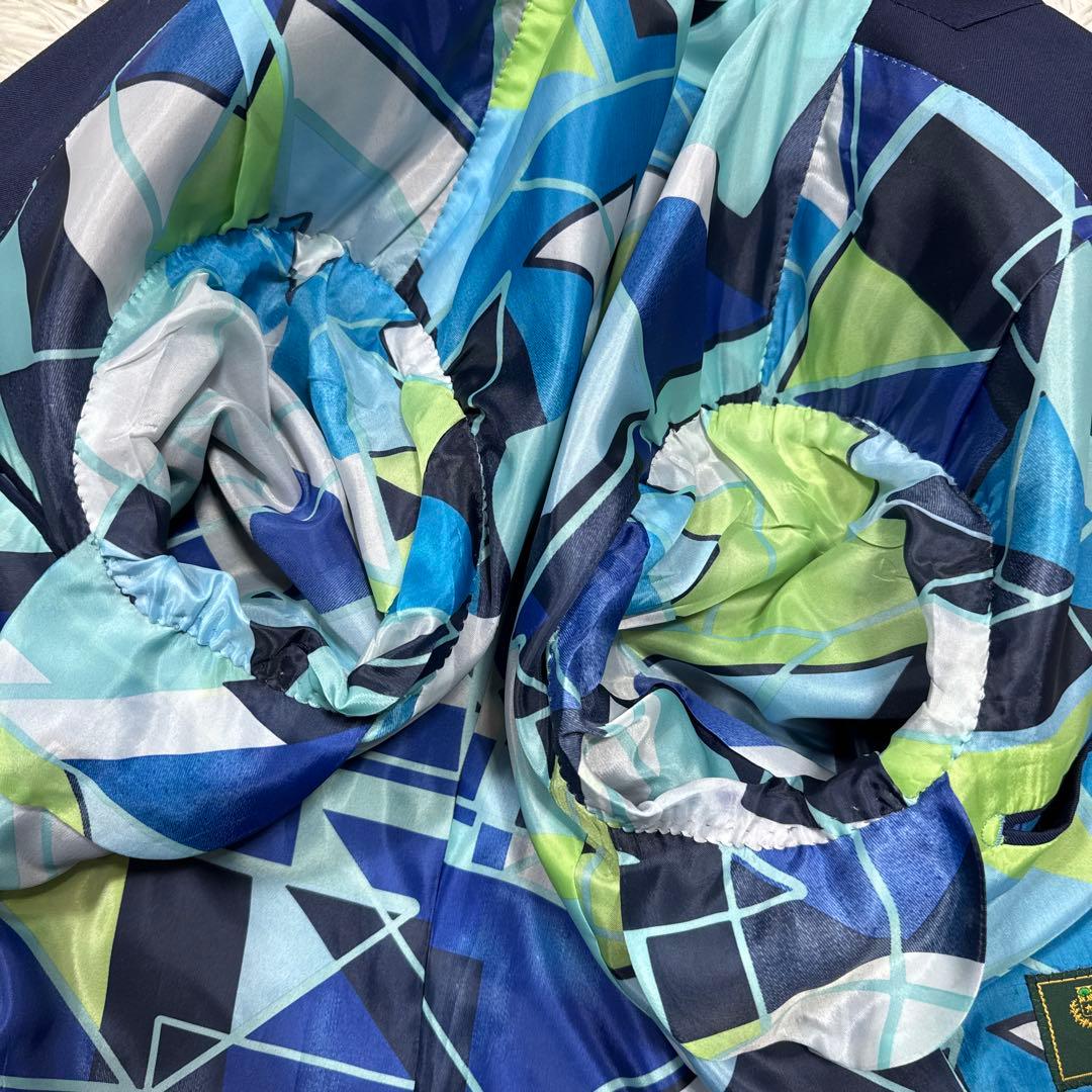 極美品　ロロピアーナ　テーラードジャケット　カシミヤ混　SUPER170's 紺