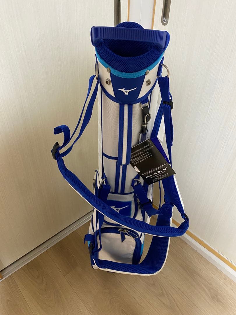 ミズノ MIZUNO キャディバッグ ホワイト/ブルー 新品未使用