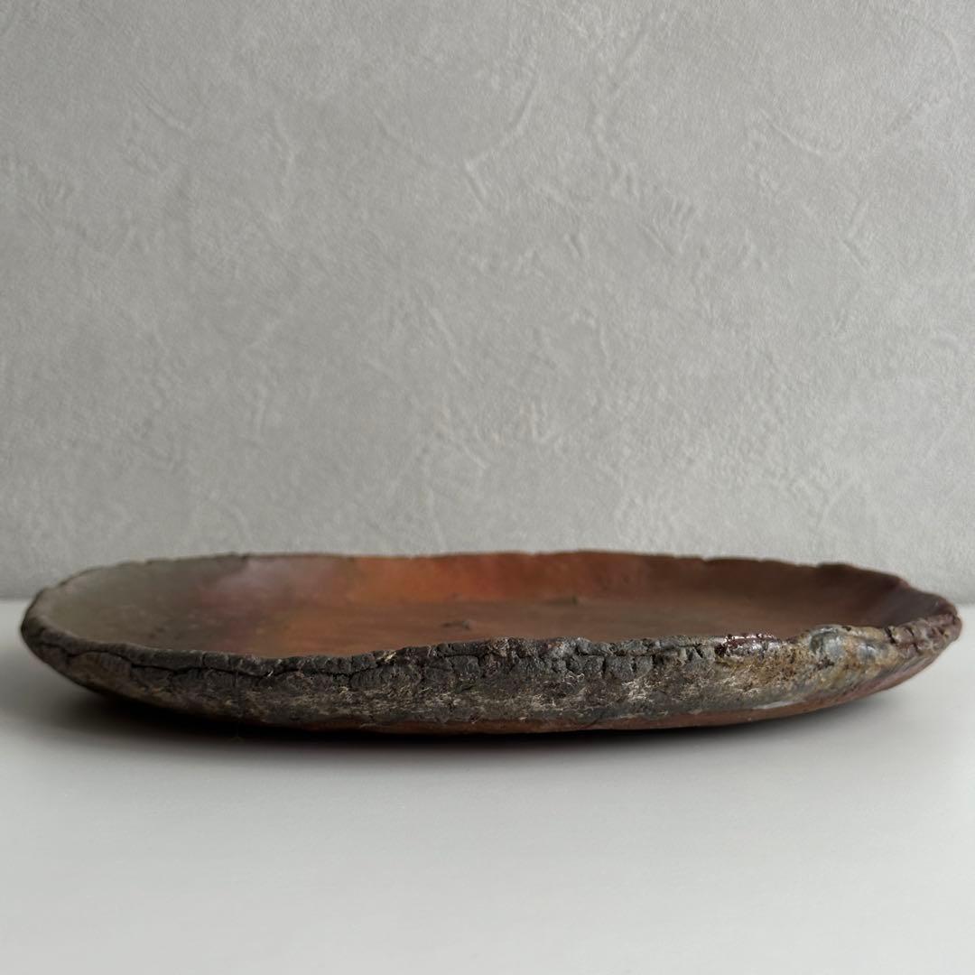 原田拾六 備前 皿 丸皿 共箱