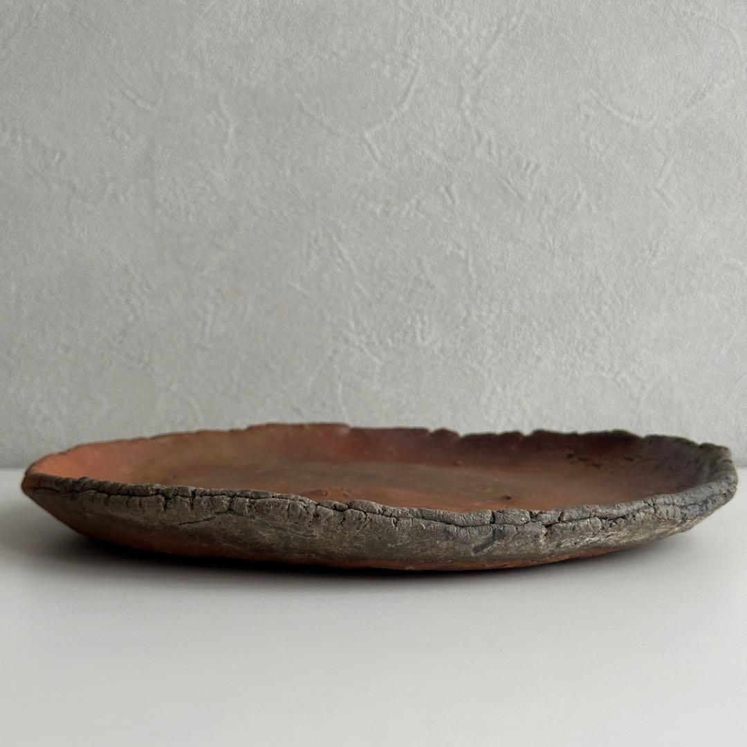 原田拾六 備前 皿 丸皿 共箱