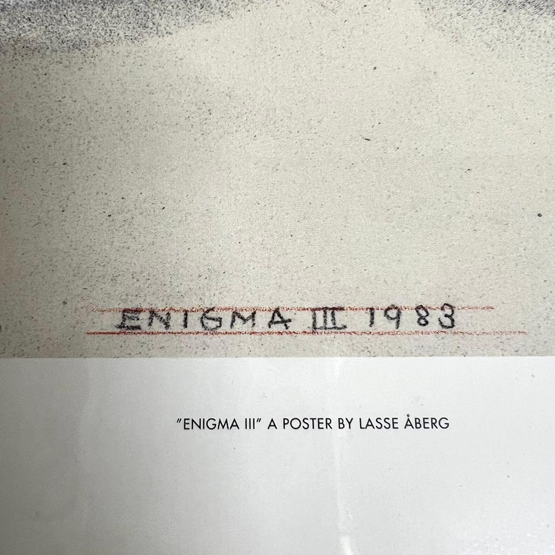 北欧ヴィンテージ ポスター ENIGMA III 1983 額装