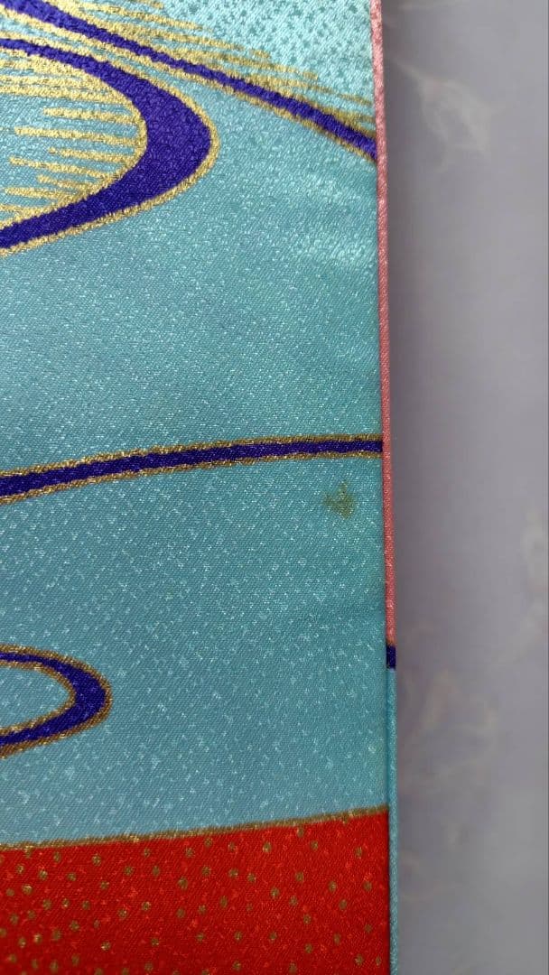 RK554子供着物7歳前後用着丈133センチ裄丈54センチ正絹重ね襟付き