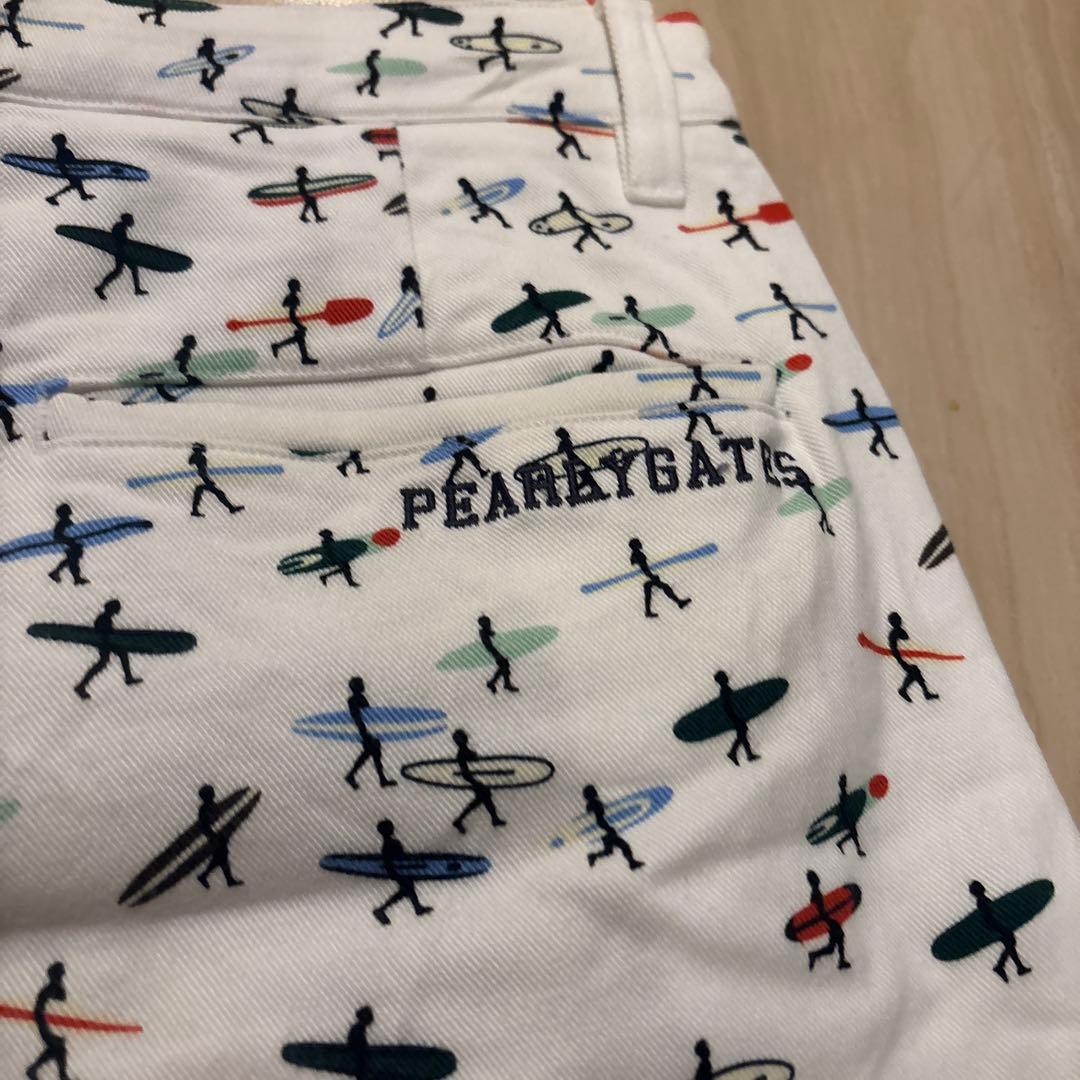 パーリーゲイツ　サーフ柄　ショートパンツ　5 ゴルフ　ゴルフハーフパンツ