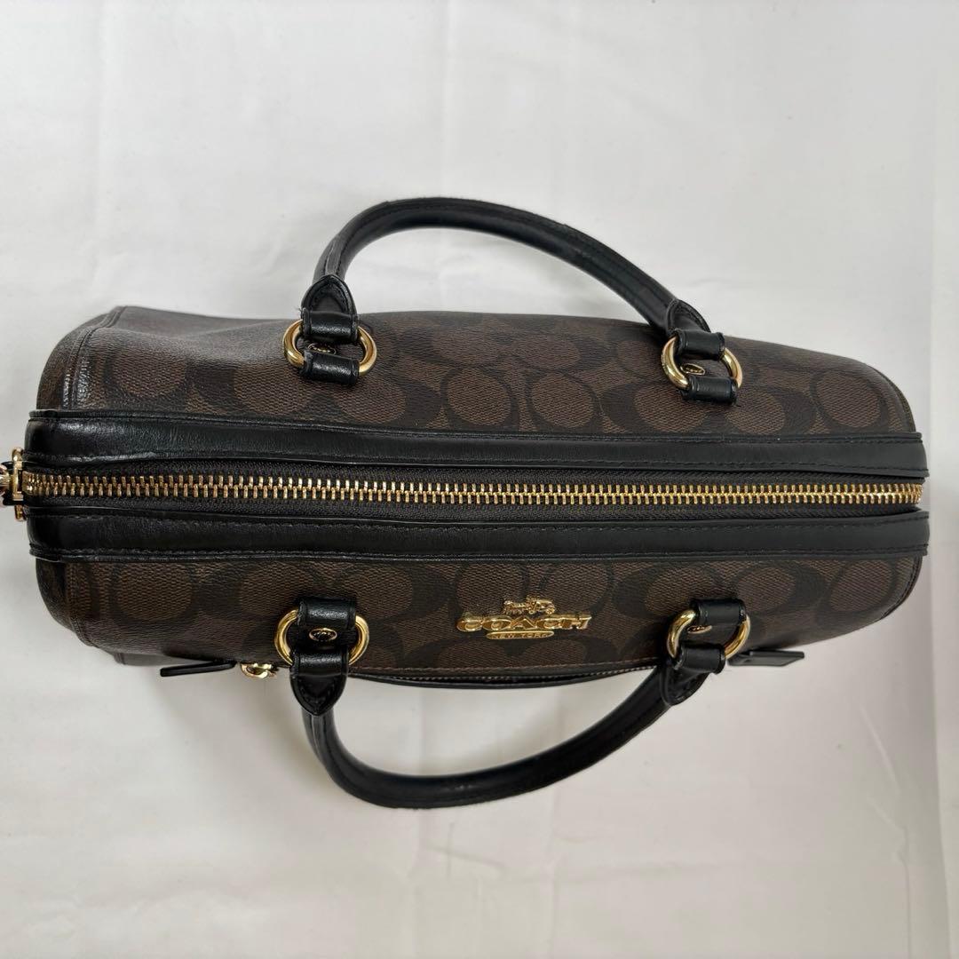 さとのりコーチ ミニボストン ショルダーバッグ 2way シグネチャー